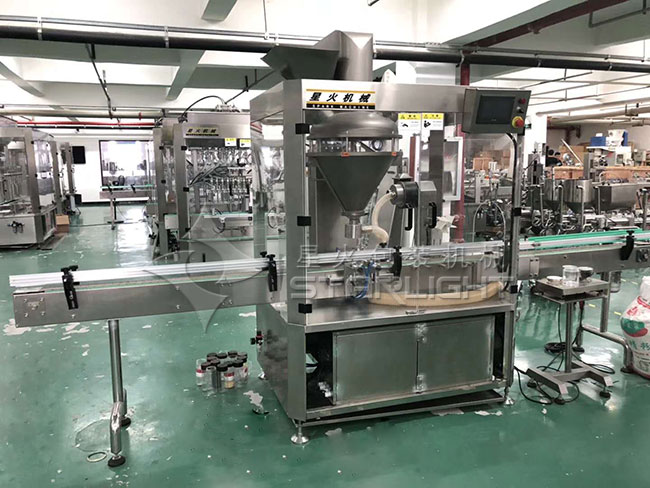 瓶裝自動粉劑灌裝機-稱重式粉劑灌裝機