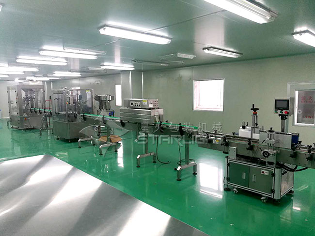消毒噴劑灌裝生產線整機現場實拍展示
