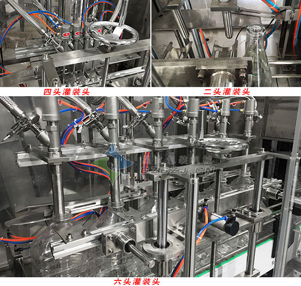液體洗化用品灌裝機不同灌裝頭數展示